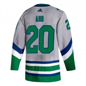 Carolina Hurricanes Sebastian Aho 20 2020-21 Reverse Retro Authentic Shirt - Mannen